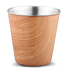 FnS Stainless Steel Bucket for Champagne, Wine and Ice (Wooden)