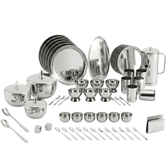FnS Sovana Stainless Steel Dinner Set (78pcs)