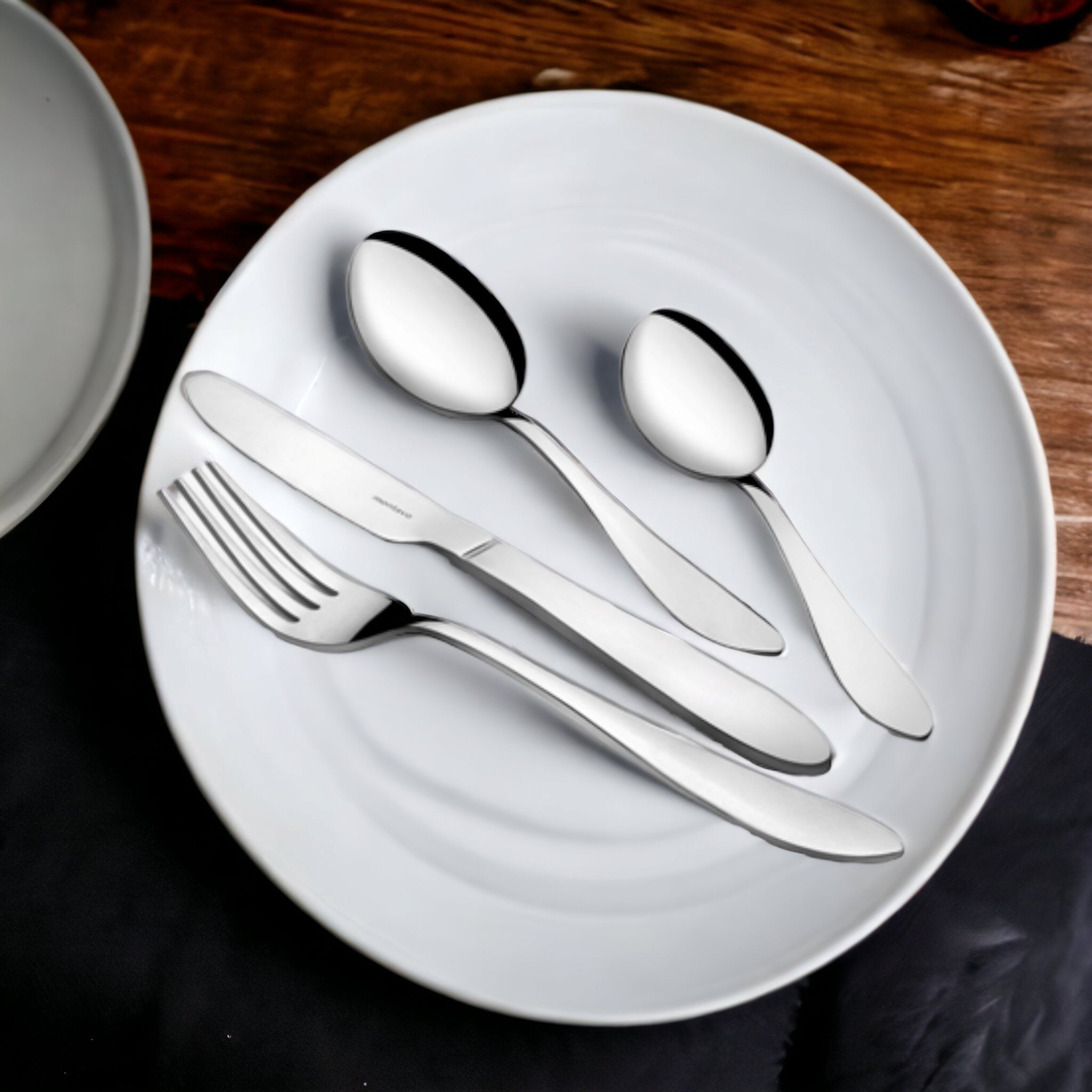 Montavo by FnS Orchid 24 Pcs Cutlery Set with Stand