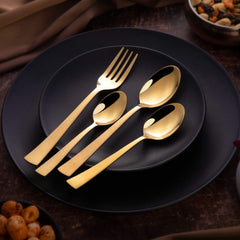 Elegant dining table setup using the 24 Piece Cutlery Set