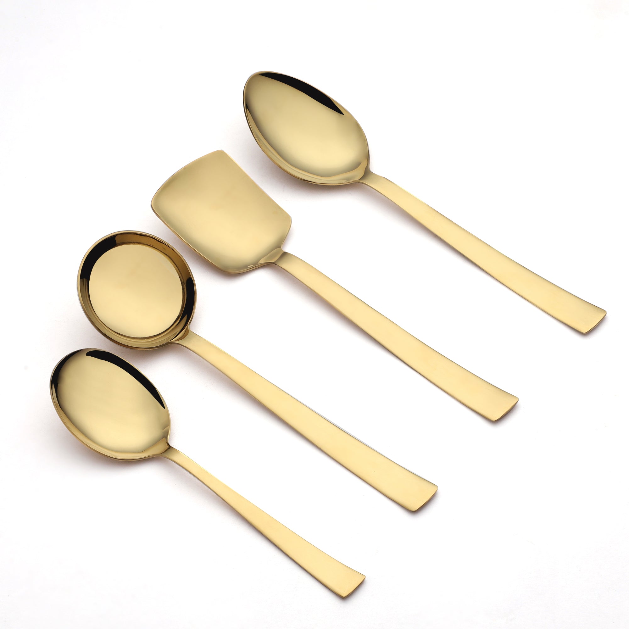 Montavo by FnS Alexa Gold 4 Pcs Stainless Steel Serving Set