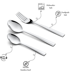 Montavo by FnS Amigo Stainless Steel Cutlery Set of 18 Pcs