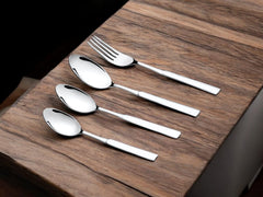 Montavo by FnS Lisbon Cutlery Set 24 pcs with Hanging Stand (6 Dinner Spoon, 6 Dinner Fork, 6 Teaspoon, 6 Baby Spoon & 1 Cutlery Stand)