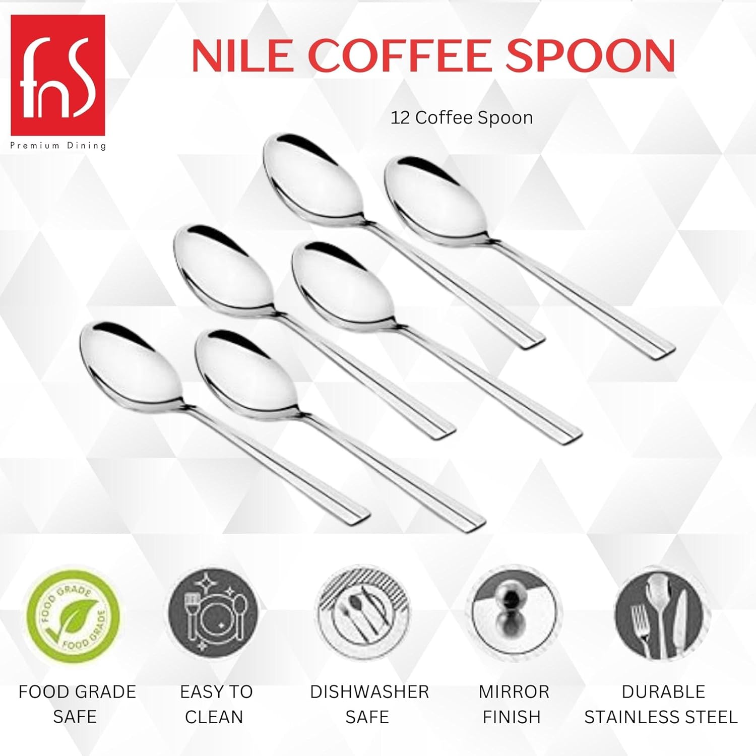 Montavo by FnS Nile 12 Pcs Coffee Spoon