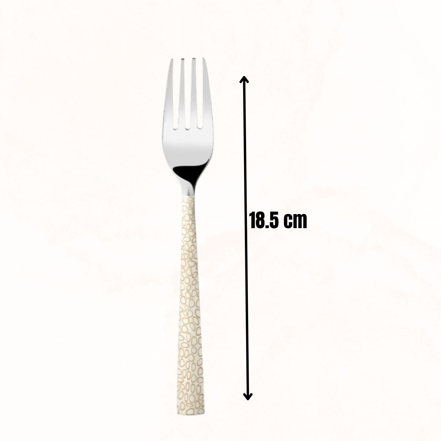 Montavo by FnS Pebble Laser Design Stainless Steel 6 Pcs Dinner Forks Set