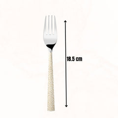 Montavo by FnS Pebble Laser Design Stainless Steel 6 Pcs Dinner Forks Set
