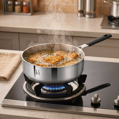 FnS NuChef Stainless Steel Mini Triply Fry Pan 12 cm