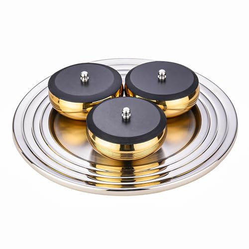 FnS Orbit4 pcs Stainless Steel Serving Set (Gold)
