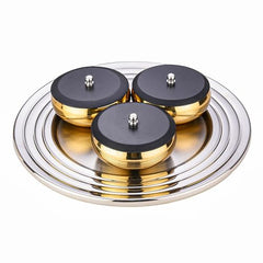 FnS Orbit4 pcs Stainless Steel Serving Set (Gold)