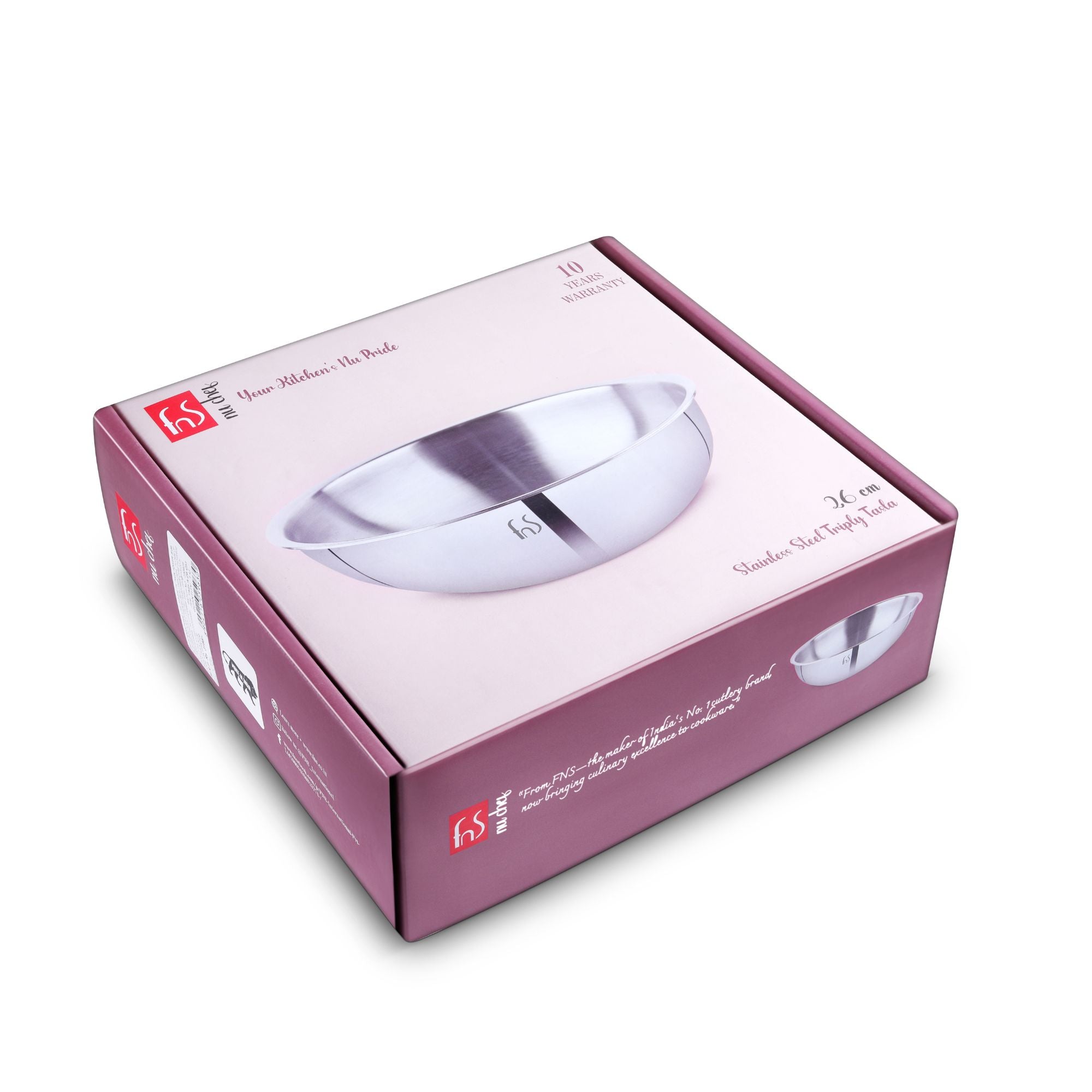 FnS NuChef Cookware Triply Tasla 26 CM