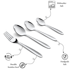 Montavo by fns Amigo Stainless Steel 24 Pcs Cutlery Set