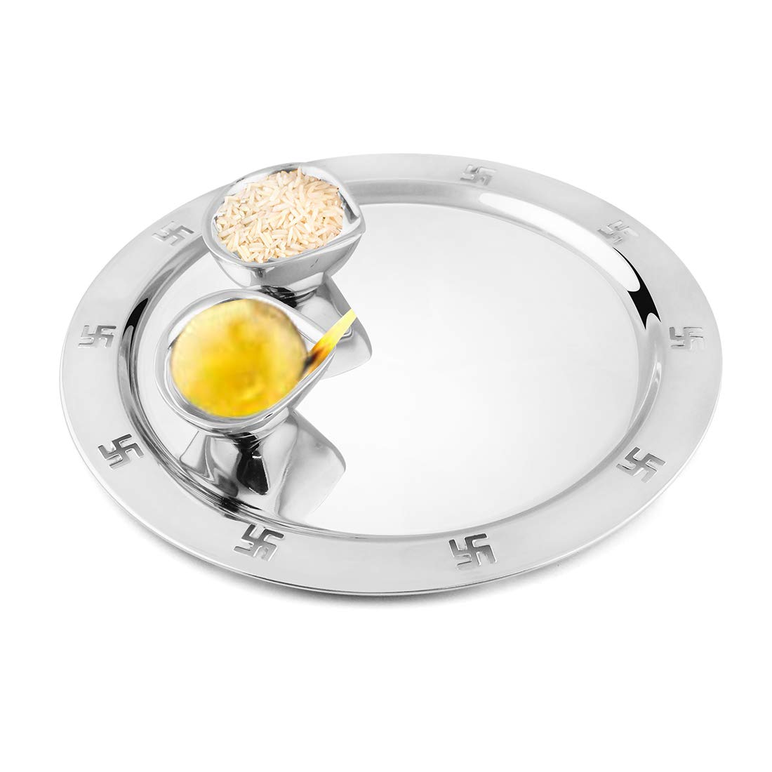 Fns Premium Stainless Steel Pooja thali Set