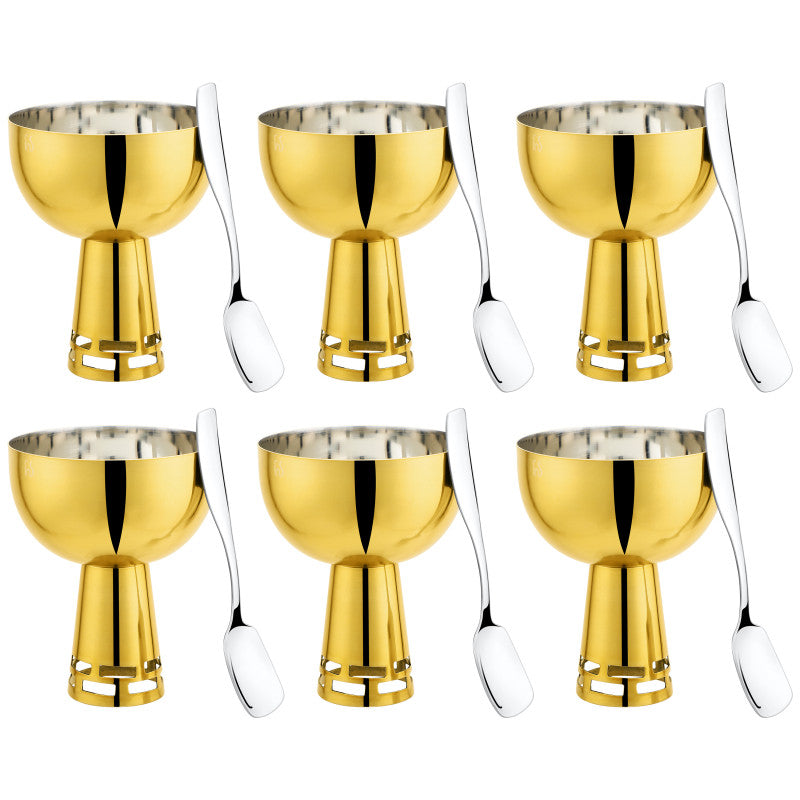 FnS Basil Stainless Steel Bowls Set of 6