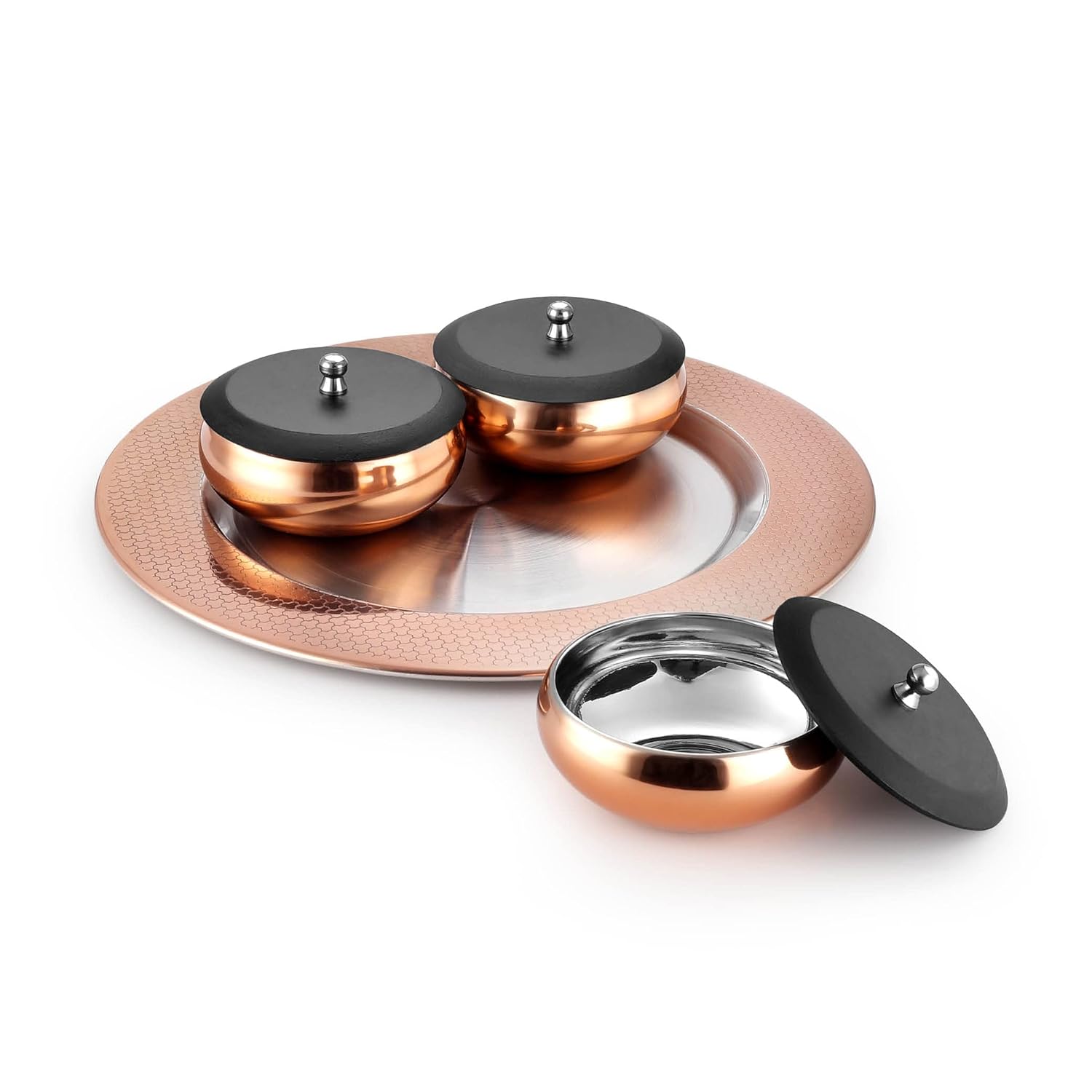 FNS Premium Stainless Steel Georgia Serving Set (Rose Gold)