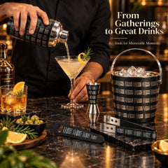 Maestro Bar Set – 5-Piece Black Bar Tool Set
