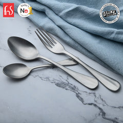 Chef Vicky Ratnani's Signature Collection By FnS Antico Stainless Steel 18 Pcs Cutlery Set with Box Pack | 6 Dinner Spoons, 6 Dinner Forks, 6 Tea Spoons | Premium classic elegance Handle Design Cutlery for Home, Dining & Kitchen