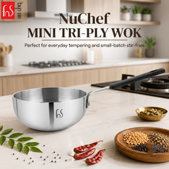 FnS Stainless Steel Mini Wok 12 cm