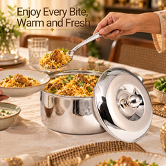 FnS Diva Casserole with Lid & Venice Serving Spoon Combo 1500ml
