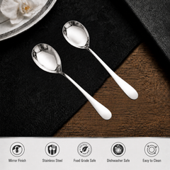 FnS Victoria 2-Pc Stainless Steel Serving Spoon Set