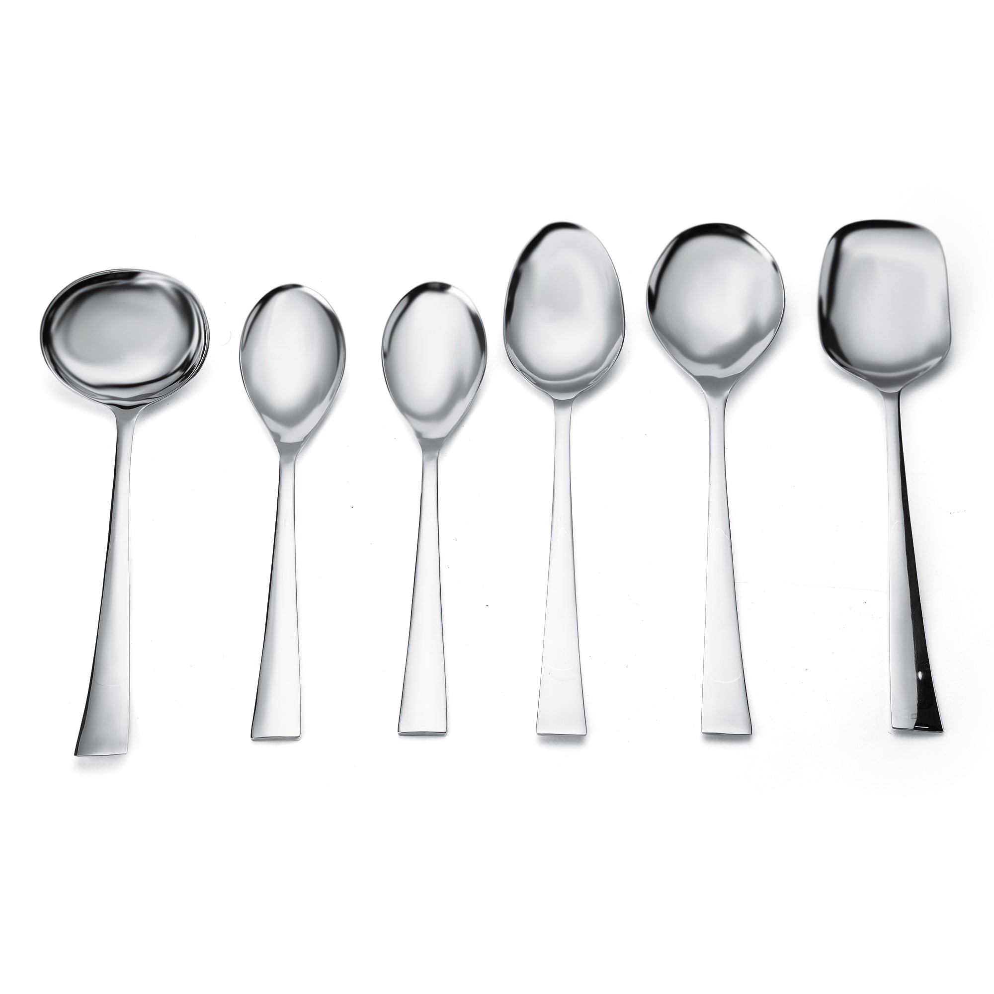 FnS Slim Line Premium Stainless Steel 6 pcs Serving Spoons Set