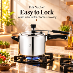FnS NuChef Aegis Triply Inner Lid Pressure Cooker 5L