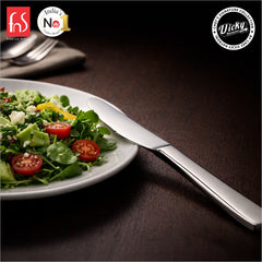 Chef Vicky Ratnani's Signature Collection By FnS Nexa Dessert Knife/Dinner knife/Butter knife 2 Pcs Set | Premium sleek contemporary Handle Design Cutlery for Home, Dining & Kitchen