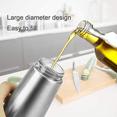 FnS Stainless Steel Elley Oil and Vinegar Dispenser Set 320 ml each (Set of 2)