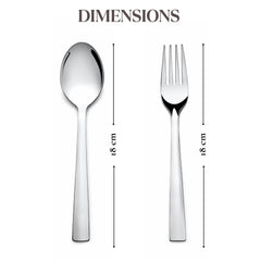 Montavo by FnS Amigo Stainless Steel 12 pcs Cutlery Set with Stand