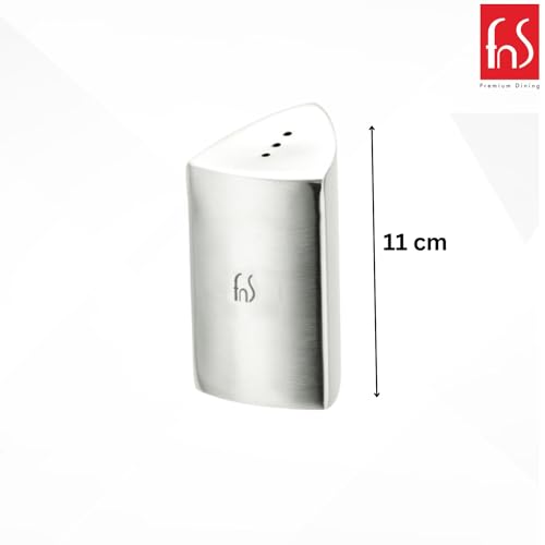 FnS Stainless Steel 2 Pc Salt & Pepper Shaker