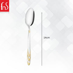 Montavo by FnS Magna Real Gold Plated 6 Pcs Dinner Spoon Set