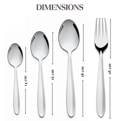 Montavo by fns Amigo Stainless Steel 24 Pcs Cutlery Set