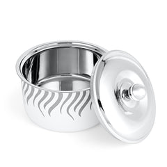 FnS Flame Stainless Steel Casserole (1600ml)