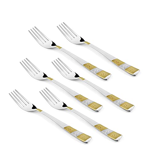 FNS Tiffiny 24 Karat Gold Plated Cutlery Set with Stand