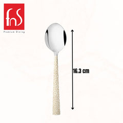 Montavo by FnS Pebble Laser Design Stainless Steel 6 Pcs Baby Spoons Set