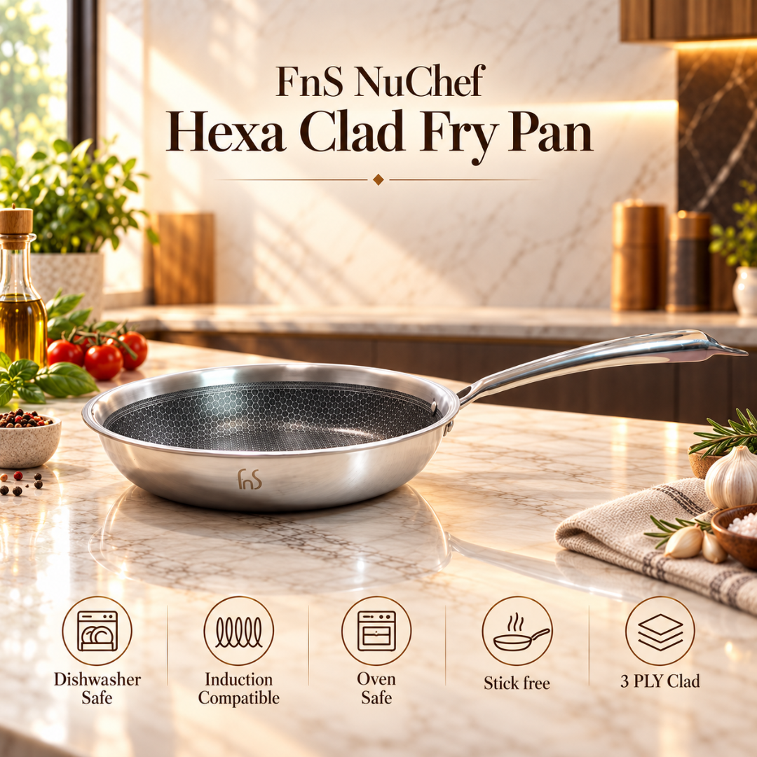 FnS NuChef Hexa Clad Frypan 22 cm