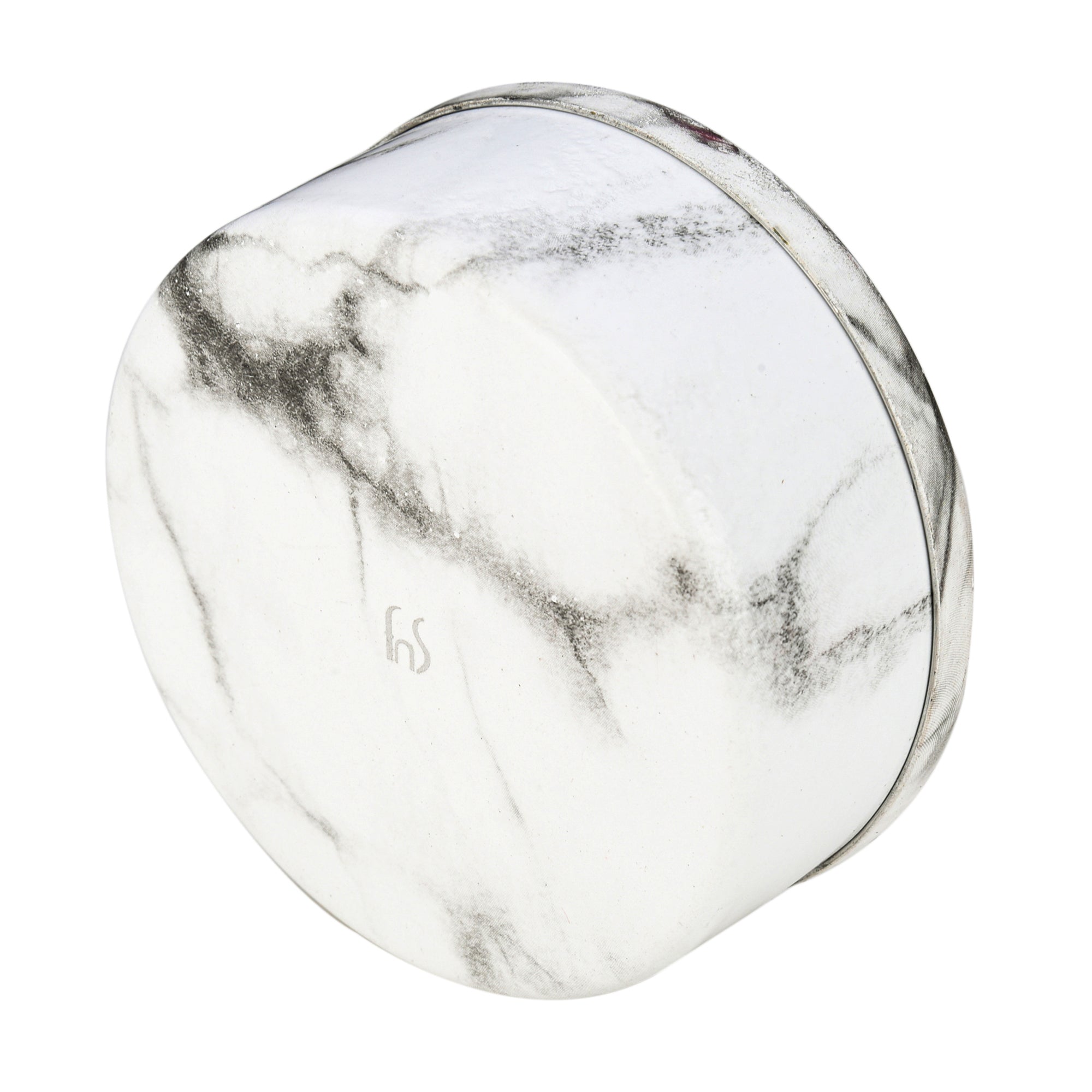 FnS Matto Marbel Finish Steel Ashtray with Lid