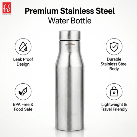 Aqua Stainless Steel Water Bottle 1 Litre | Montavo