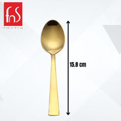 Montavo by FnS  Alexa Gold Stainless Steel 6 Pcs Baby Spoon Set