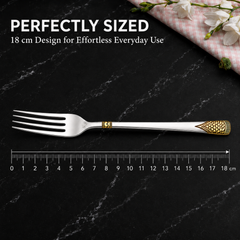 FnS August 6 pcs 24 Karat Gold Plated Dinner Fork set