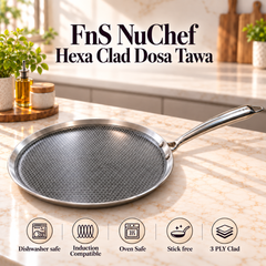 FnS NuChef Hexa Clad Dosa Tawa 30 cm