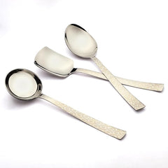 Montavo by FnS Pacific Laser Engraved Stainless Steel 3 Pcs Serving Spoon Set