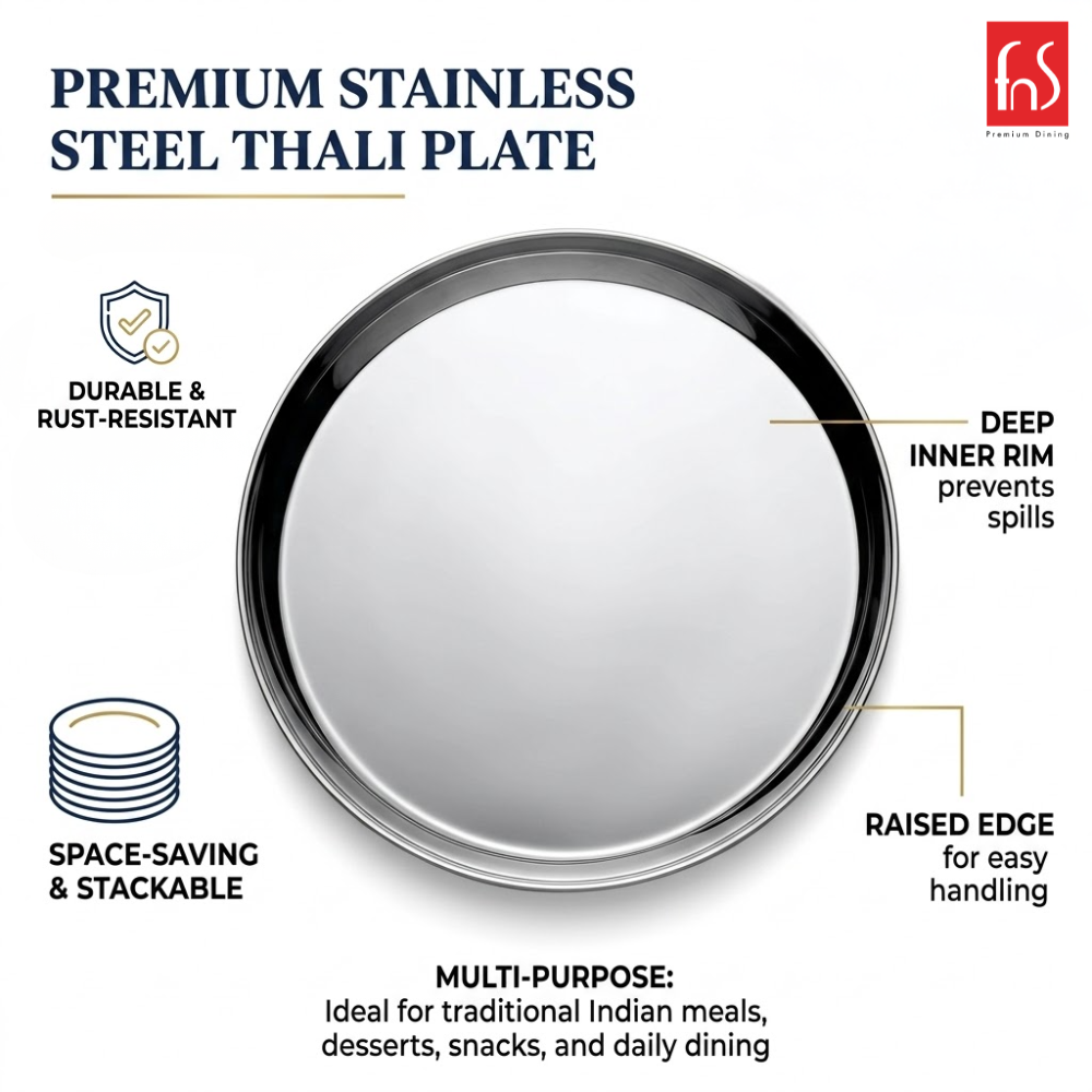 FnS Sovana Stainless Steel Dinner Set (78pcs)