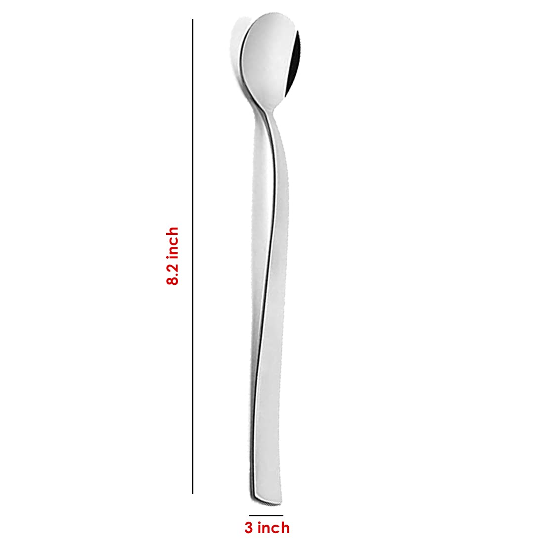 FnS Slim Line 6 Pcs Long Drink Spoon