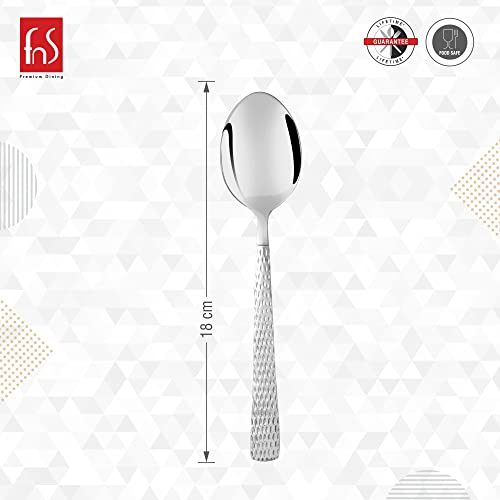 FnS Madrid 6 Pcs Stainless Steel Dinner Spoon