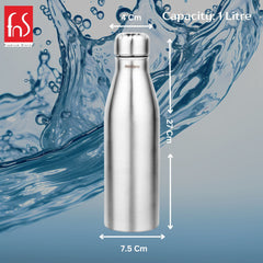 Montavo by FnS Bliss Stainless Steel Water Bottle Set of 6 (Capacity 750 ml)