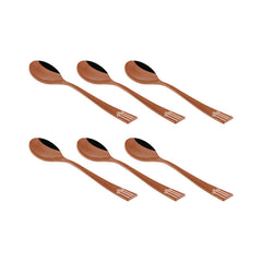 FnS GOND Stainless Steel Rose Gold Dinner Set (60 pcs)