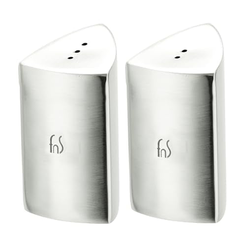 FnS Stainless Steel 2 Pc Salt & Pepper Shaker