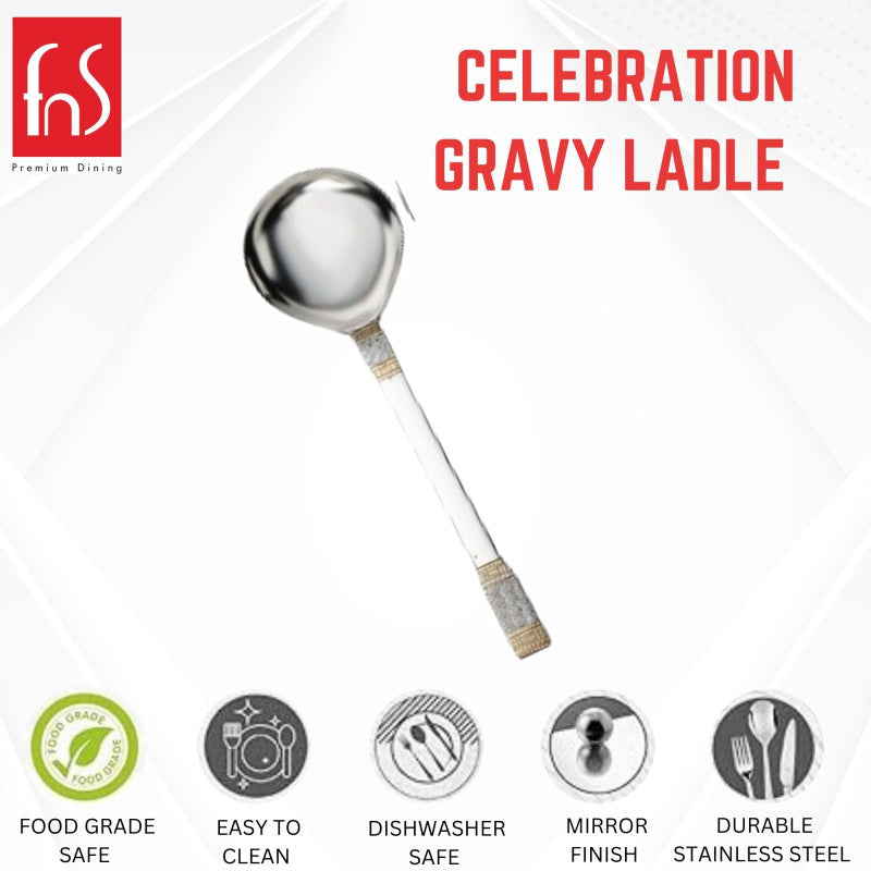 FnS Celebration 24 Karat Gold Plated Gravy Ladle