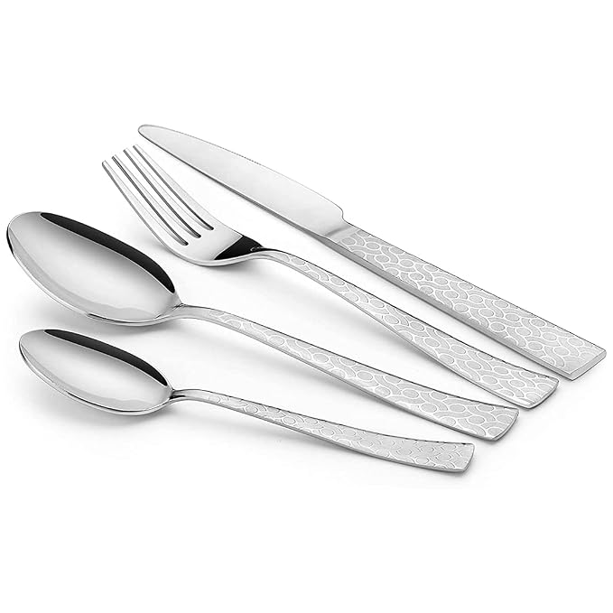 Montavo by FnS Pacific 24-Pc Stainless Steel Cutlery Set with Stand