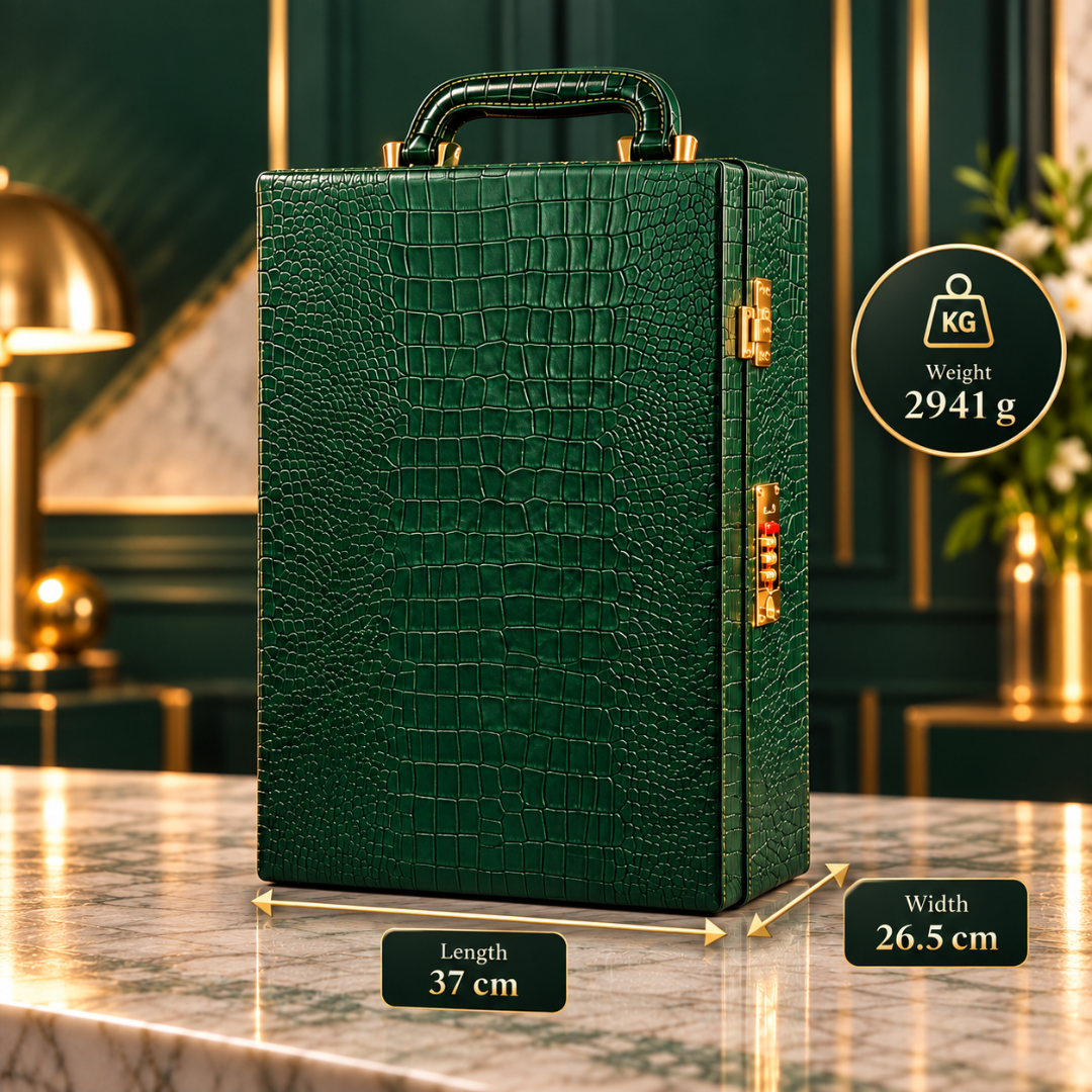Spirito Mini Cabinet – 8-Piece Leather Bar Set